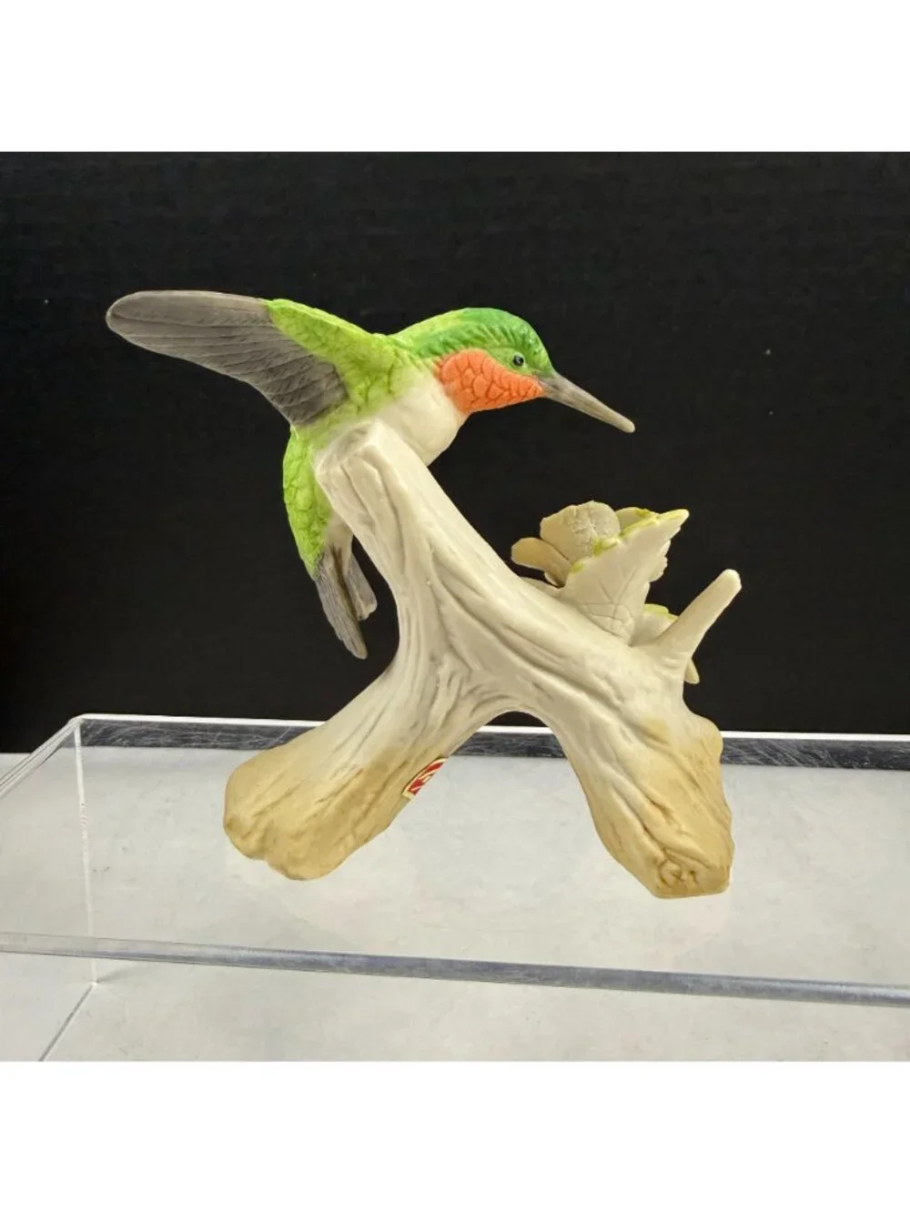 Lefton KW1112 Ruby Throated Hummingbird Figurine